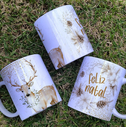 Christmas Mug Sublimation Bundle | Elegant Holiday Mug Wrap Designs