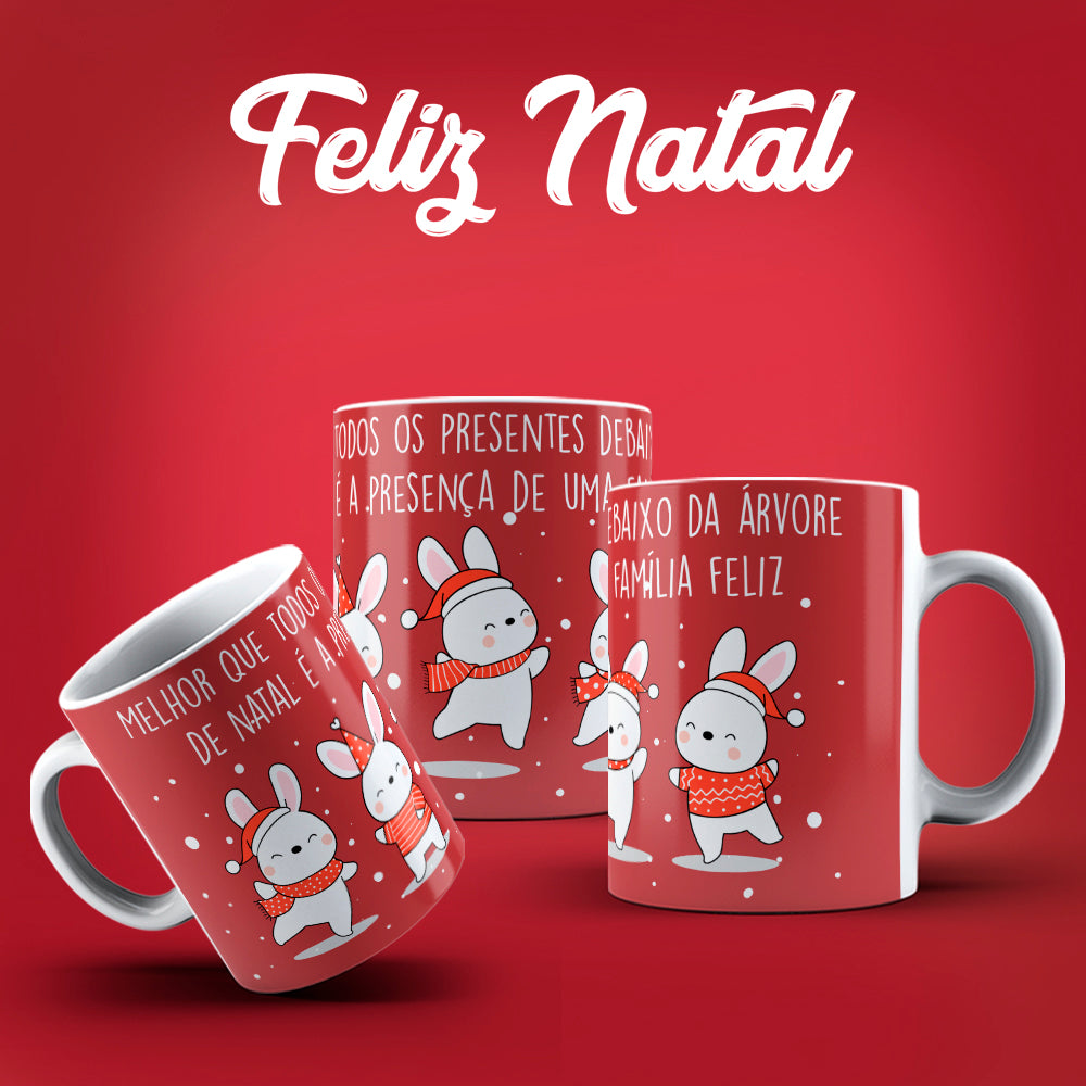 Cute Christmas Mug Sublimation PNG Bundle | Festive Santa Cats Reindeer Elves Coffee Cup Wrap PNG
