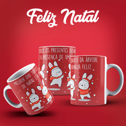 Cute Christmas Mug Sublimation PNG Bundle | Festive Santa Cats Reindeer Elves Coffee Cup Wrap PNG