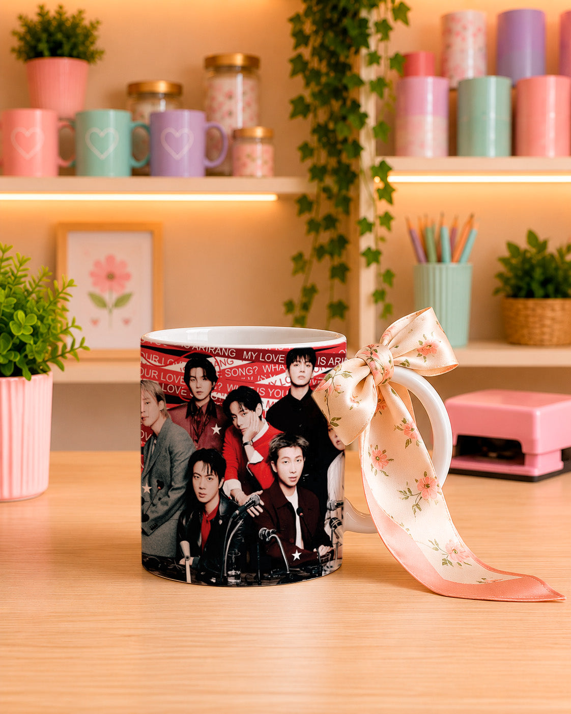 BTS Mug Wrap PNG Bundle | K-pop ARMY Gift Mug Sublimation PNG