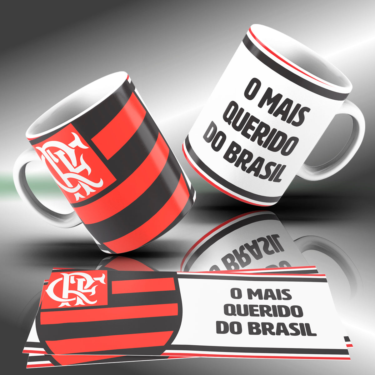Brazilian Soccer Club Mug Sublimation Designs PNG | Football Fan Coffee Cup Wrap Bundle
