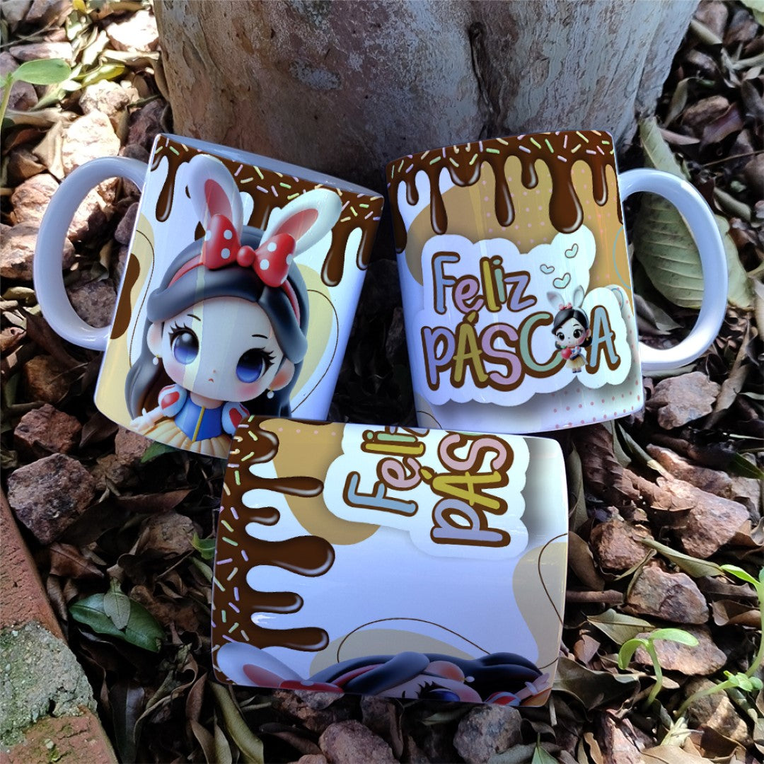 Princess Easter Mug Sublimation Bundle | Cute Royal Easter Designs
