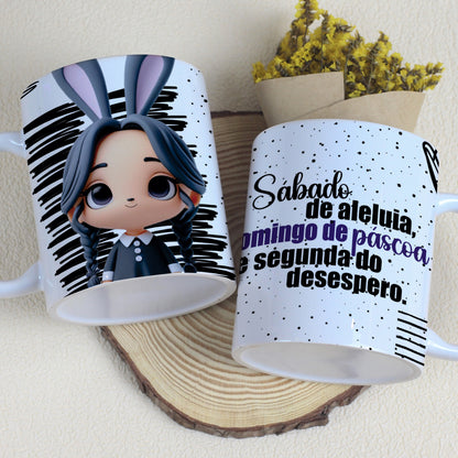 Wandinha Easter Mug Sublimation Bundle | Cute Gothic Easter Designs