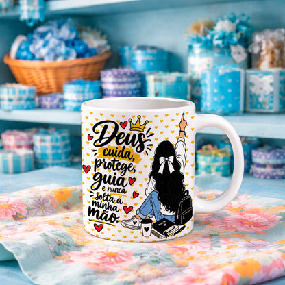 Christian Girl Mug Wrap PNG Bundle | Faith Motivational Sublimation Designs