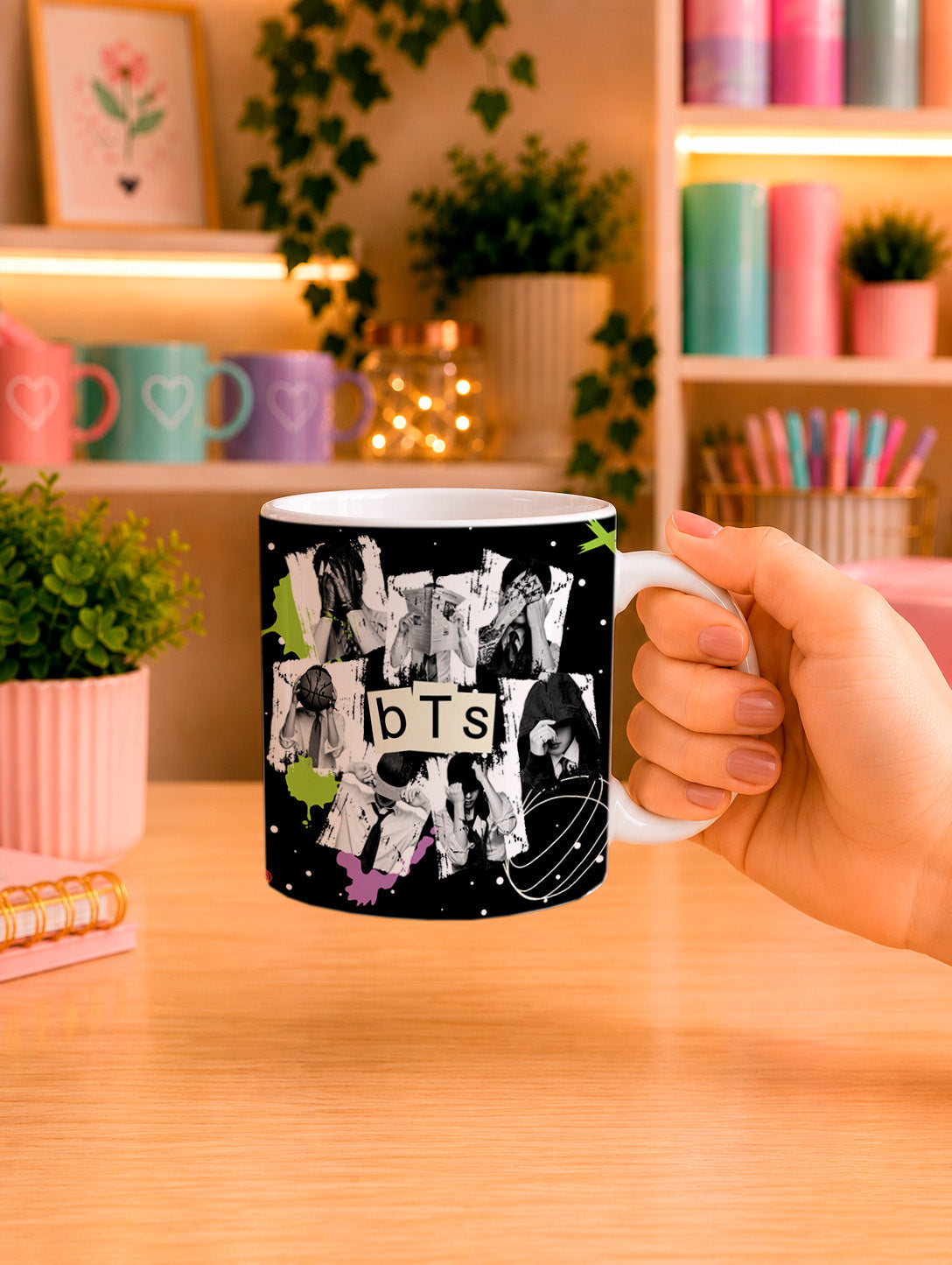 BTS Mug Wrap PNG Bundle | K-pop ARMY Gift Mug Sublimation PNG