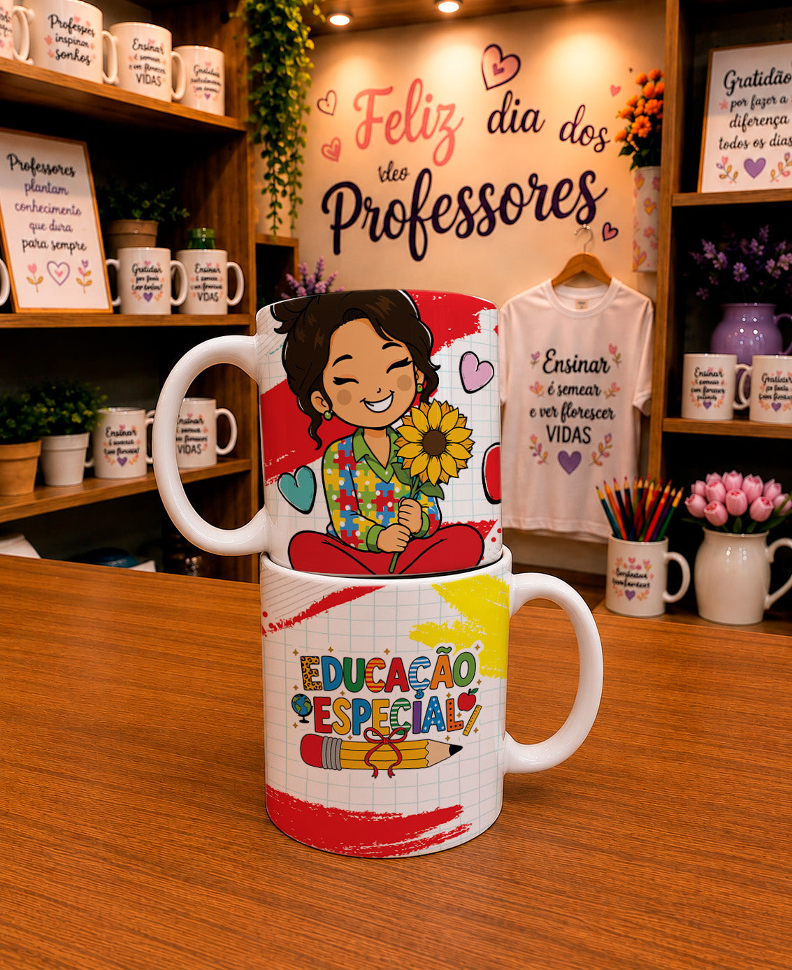 Teacher Appreciation Mug Wrap PNG Bundle | Super Teacher Sublimation Designs