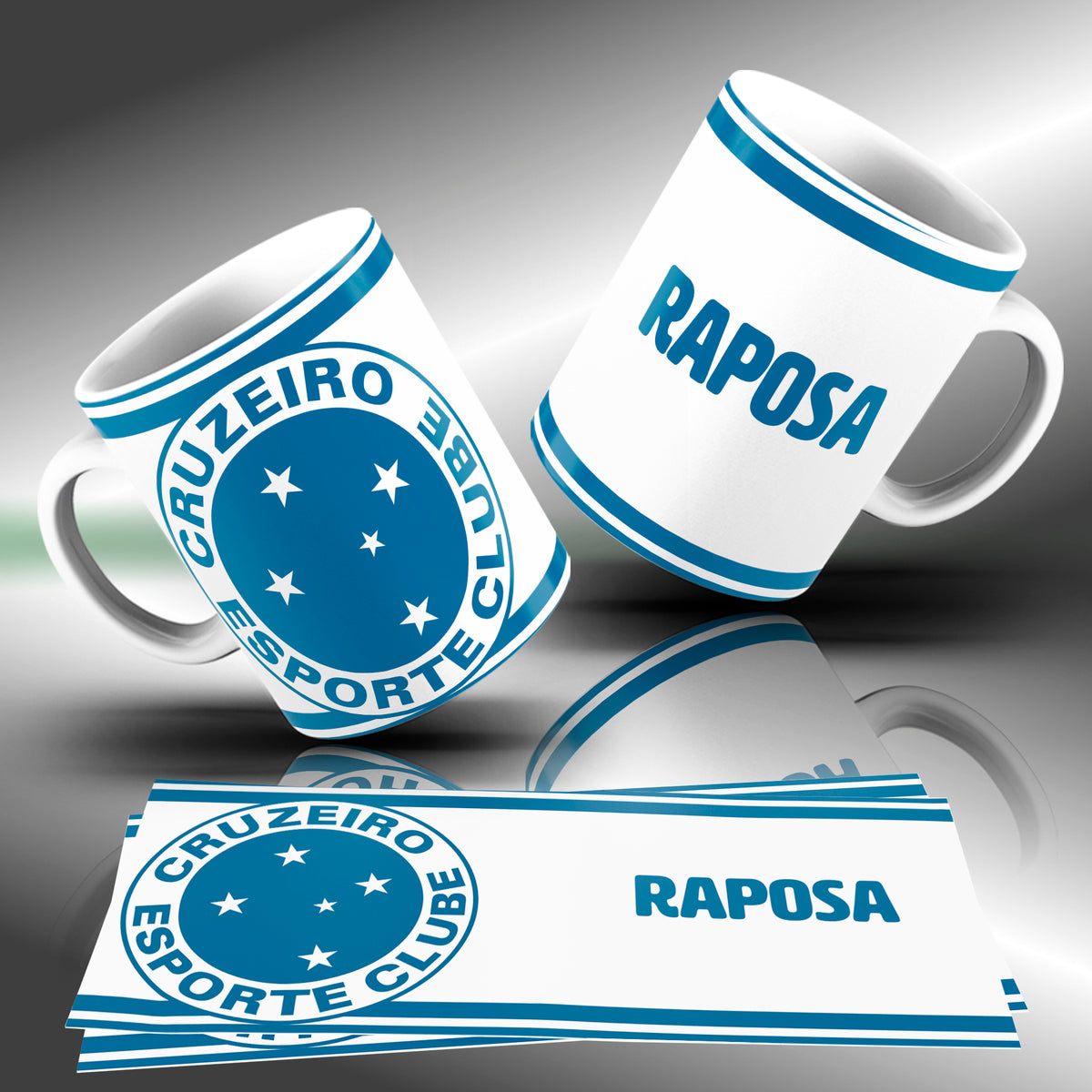 Brazilian Soccer Club Mug Sublimation Designs PNG | Football Fan Coffee Cup Wrap Bundle