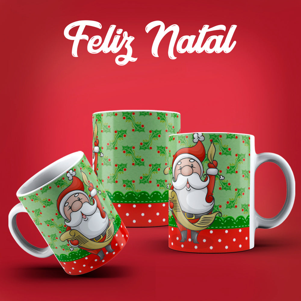 Cute Christmas Mug Sublimation PNG Bundle | Festive Santa Cats Reindeer Elves Coffee Cup Wrap PNG