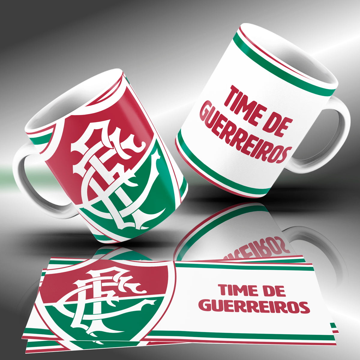 Brazilian Soccer Club Mug Sublimation Designs PNG | Football Fan Coffee Cup Wrap Bundle