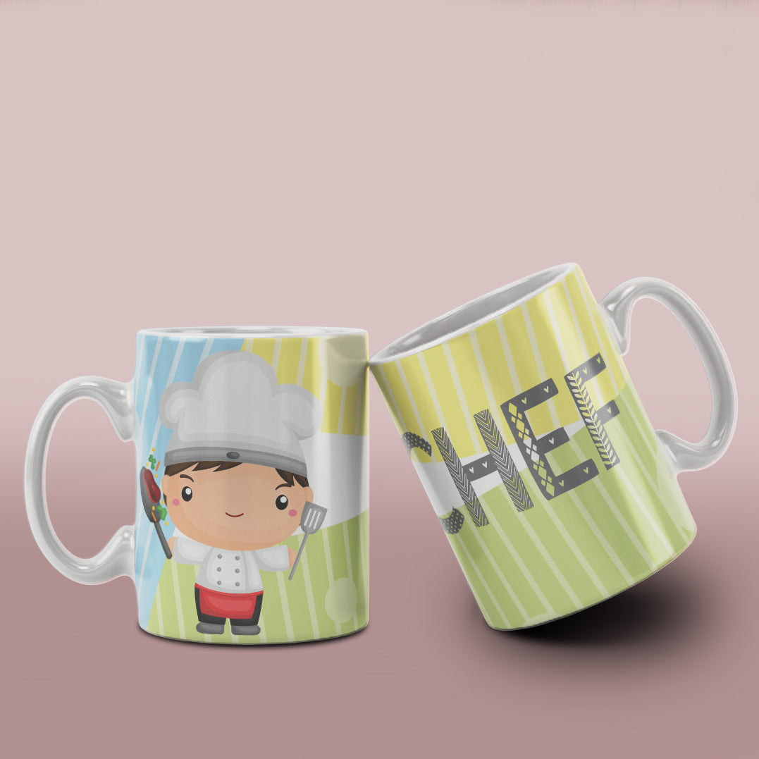 Cute Professions Mug Sublimation PNG Bundle | Chibi Careers Coffee Cup Wrap