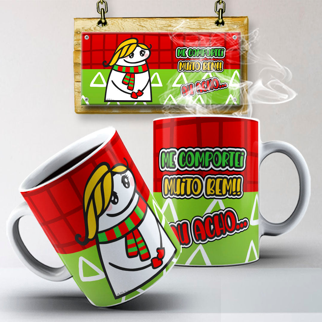Funny Christmas Flork Mug Sublimation PNG Bundle | Meme Holiday Mug Wrap Template