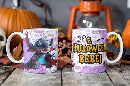 Spooky Alien Cosplay Mug Sublimation PNG Bundle | Horror Movie Villain Mug Wrap 11oz 15oz Template