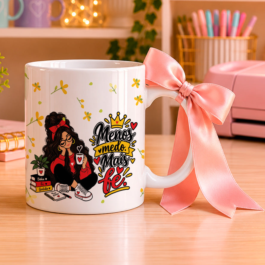Christian Girl Mug Wrap PNG Bundle | Faith Motivational Sublimation Designs