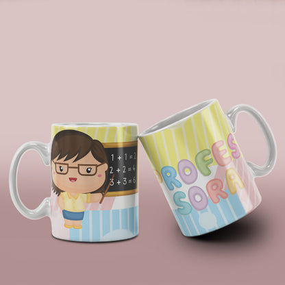 Cute Professions Mug Sublimation PNG Bundle | Chibi Careers Coffee Cup Wrap