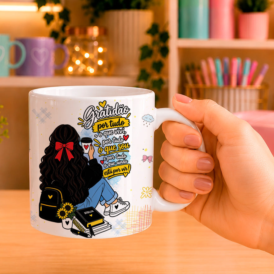 Christian Girl Mug Wrap PNG Bundle | Faith Motivational Sublimation Designs