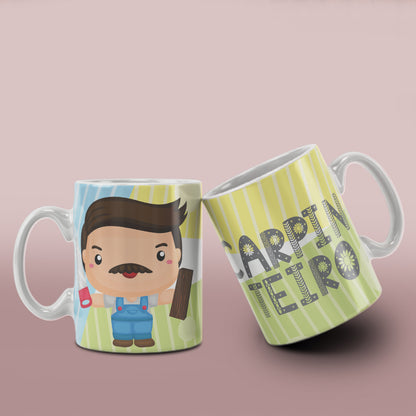 Cute Professions Mug Sublimation PNG Bundle | Chibi Careers Coffee Cup Wrap