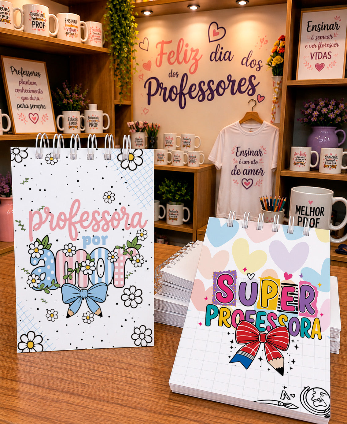 Teacher Appreciation Planner Cover Sublimation Bundle PNG | Cute Teacher Quotes Notebook Design Set