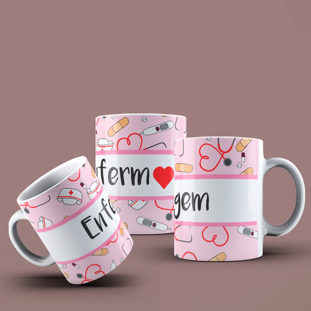 Profession Mug Sublimation PNG Bundle | Cute Job Appreciation Coffee Cup Wrap