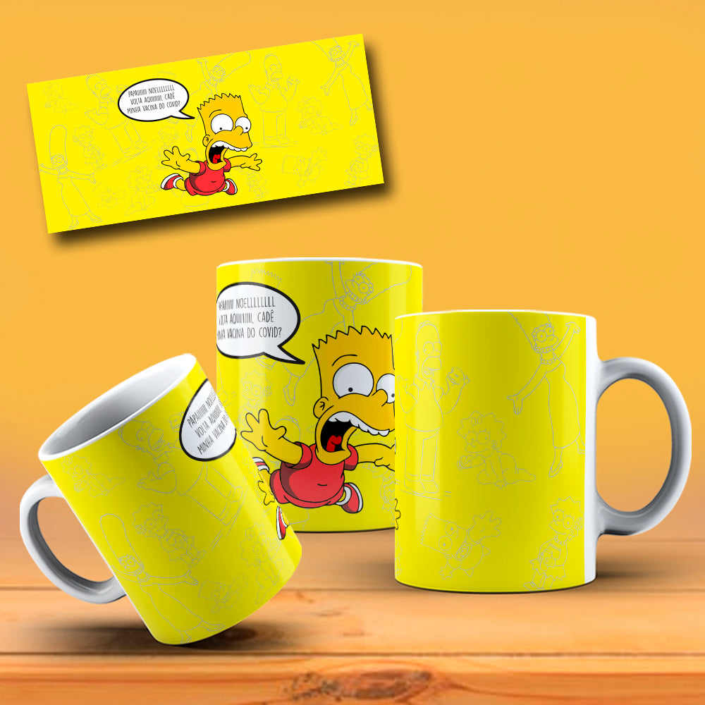 Funny Christmas Yellow Family Mug Sublimation PNG Bundle | Funny Holiday Cartoon Coffee Cup Wrap Template