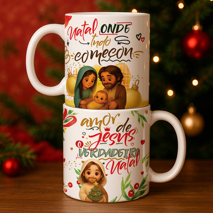 Christmas Mug Sublimation Bundle PNG | Funny & Faith Christmas Coffee Cup Designs