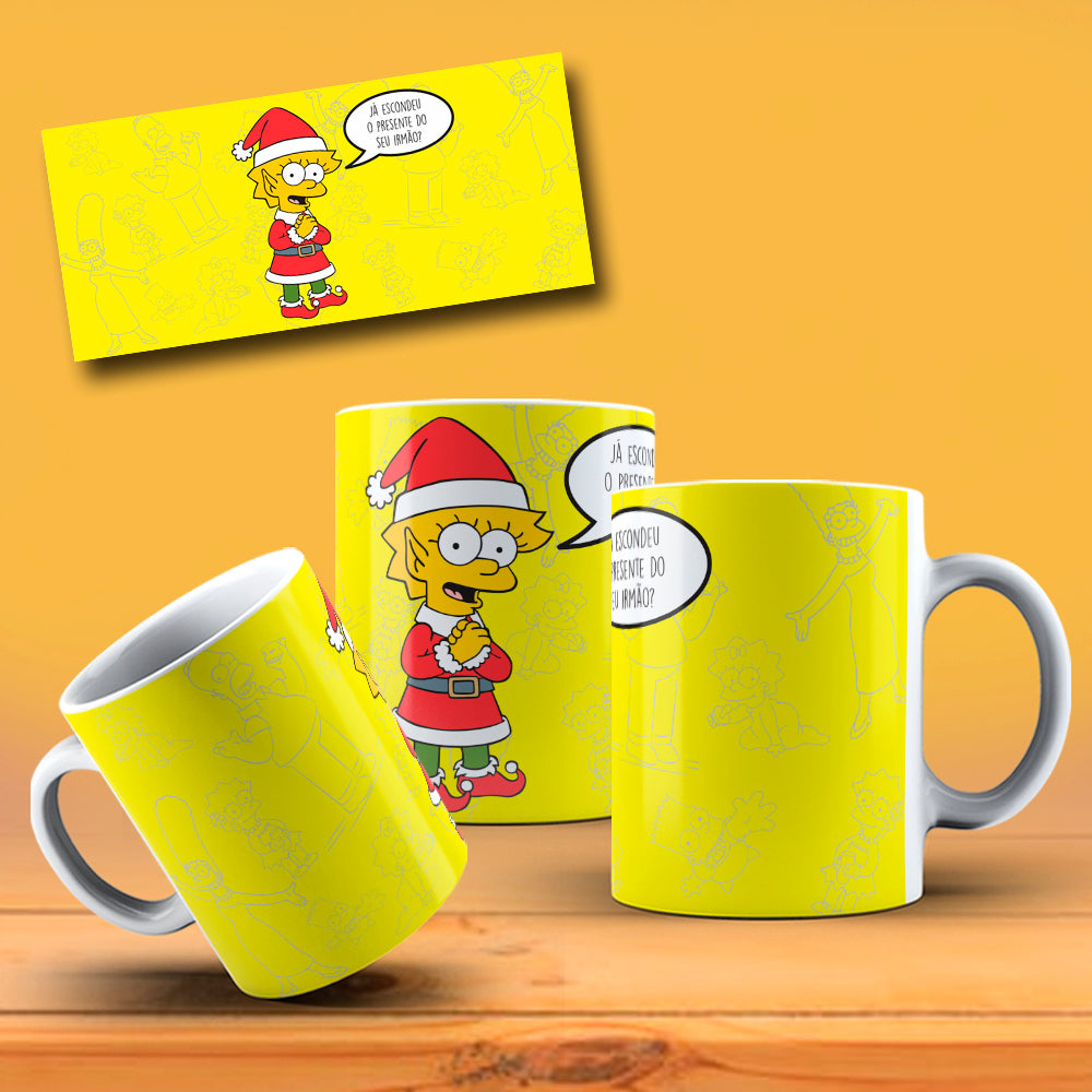 Funny Christmas Yellow Family Mug Sublimation PNG Bundle | Funny Holiday Cartoon Coffee Cup Wrap Template
