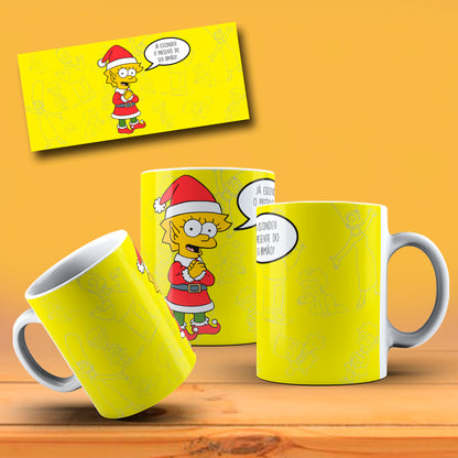 Funny Christmas Yellow Family Mug Sublimation PNG Bundle | Funny Holiday Cartoon Coffee Cup Wrap Template