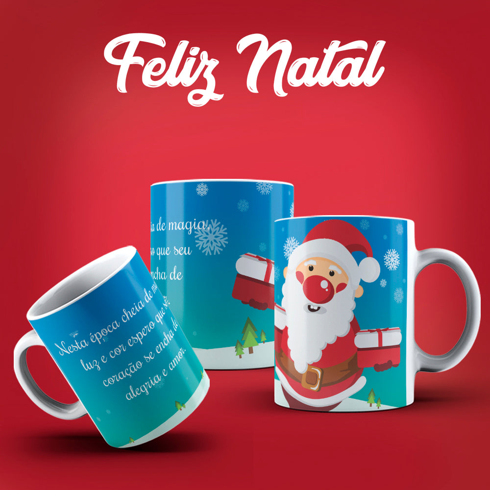 Cute Christmas Mug Sublimation PNG Bundle | Festive Santa Cats Reindeer Elves Coffee Cup Wrap PNG