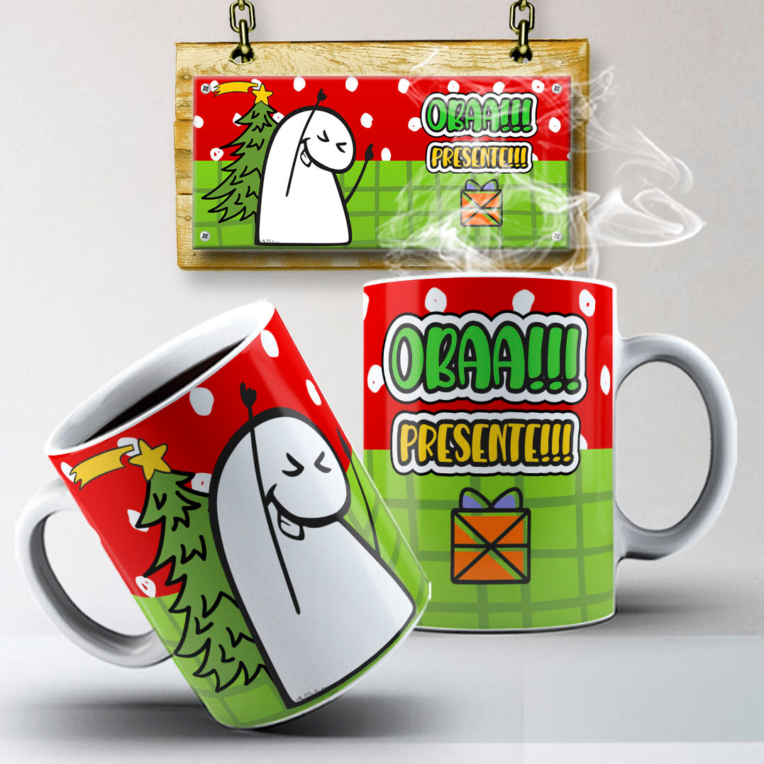 Funny Christmas Flork Mug Sublimation PNG Bundle | Meme Holiday Mug Wrap Template