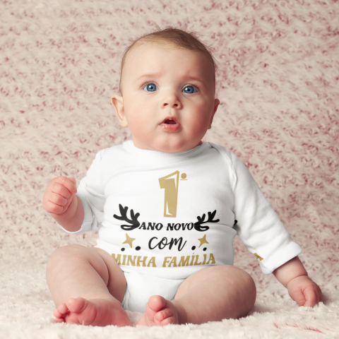 Baby's First Christmas & New Year Sublimation Bundle | My 1st Christmas with Family PNG