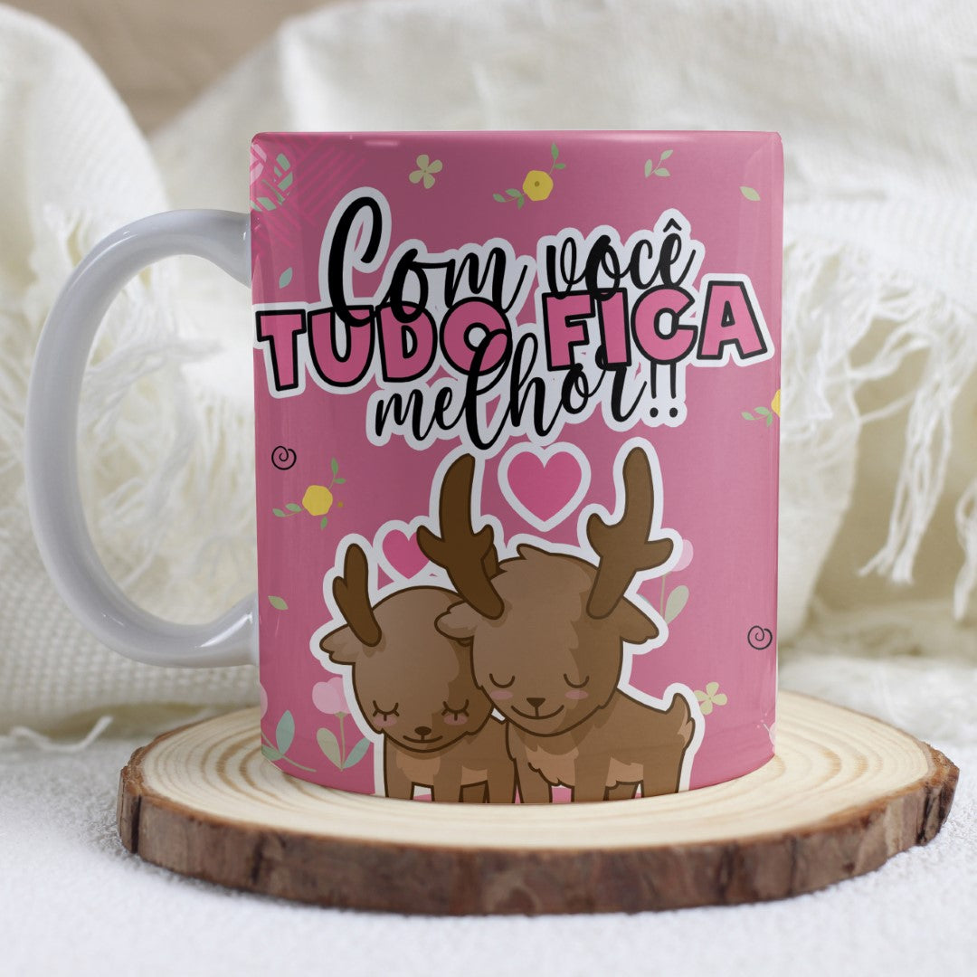 Valentine’s Day Love Quotes Mug Sublimation | Romantic Phrases Design