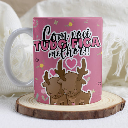 Valentine’s Day Love Quotes Mug Sublimation | Romantic Phrases Design