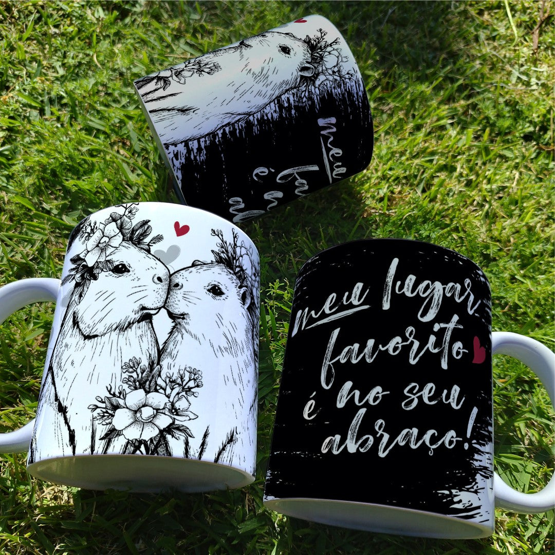 Valentine’s Day Capybara Mug Sublimation | Cute Capybara Love Design