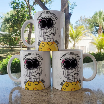 Valentine’s Day Astronaut Couple Mug Sublimation | Space Love Design for Couples