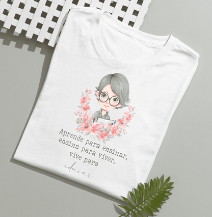 Female Teacher Sublimation PNG Bundle | Portuguese Female Teacher Mug Wrap and T-Shirt PNG