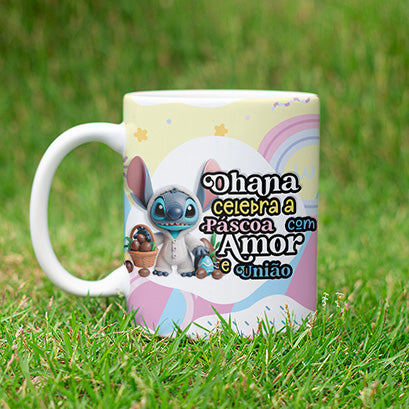 Stitch 3D Easter Mug PNG Bundle | Cute Easter 3D Mug Designs for Sublimation