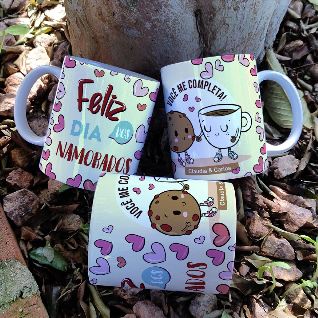 Happy Valentine’s Day Mug Sublimation | Editable Names Love Design