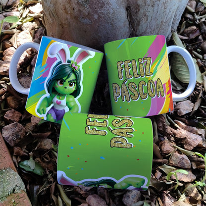 Easter Girls Mug Sublimation Bundle | Cute Female Easter Characters