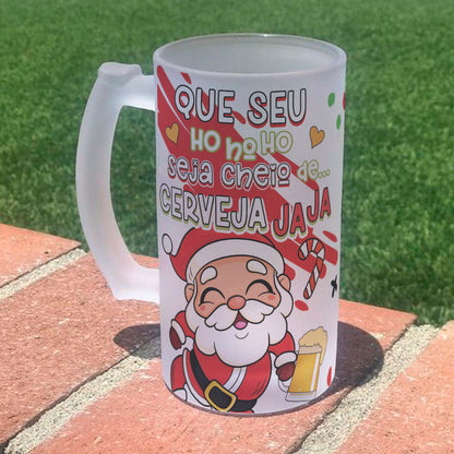 Funny Christmas Beer Mug Sublimation Designs PNG | Holiday Beer Stein Wrap Bundle