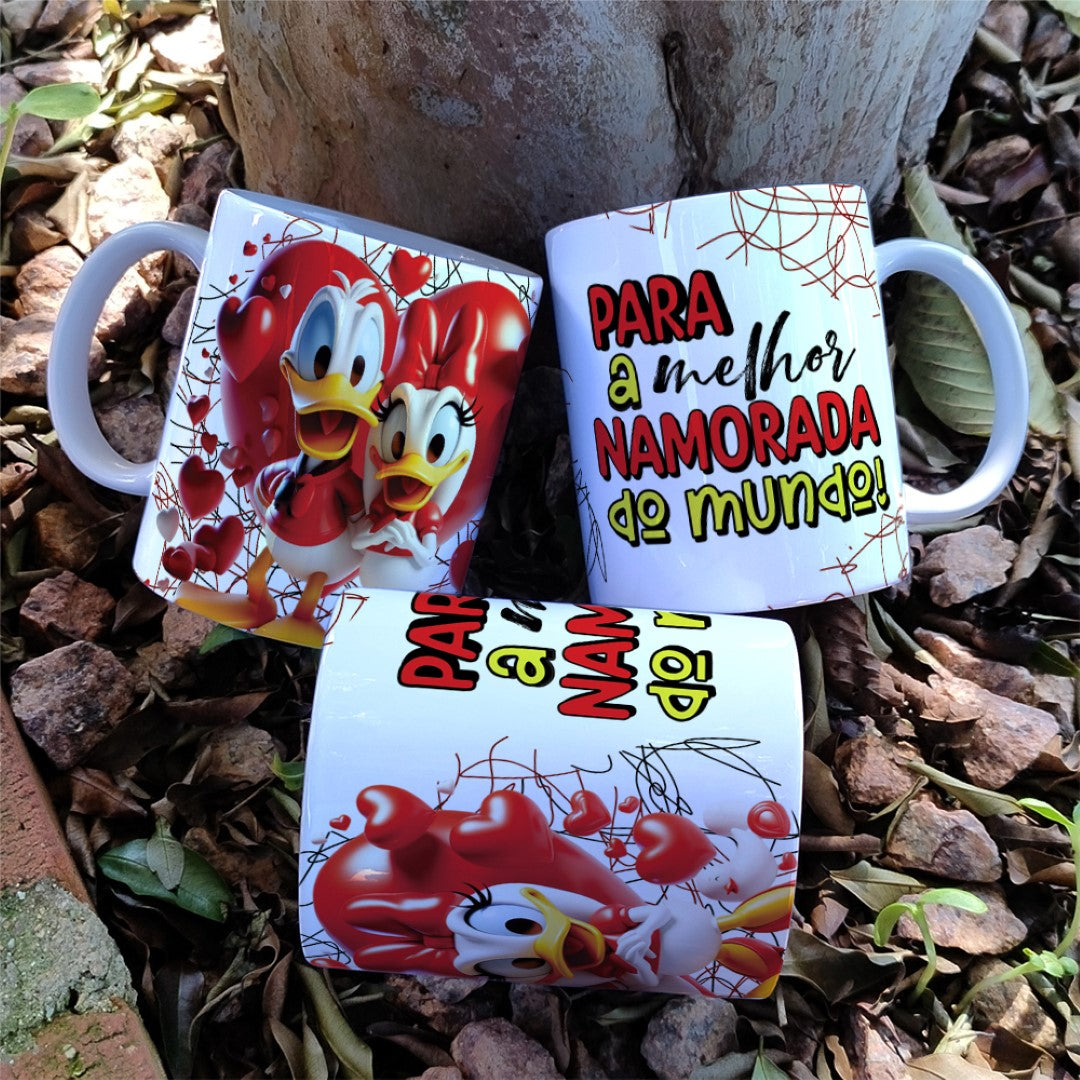 Valentine’s Day Disney-Inspired Couple Mug Sublimation | Mickey Style Love Design