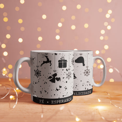 Christmas Mug Sublimation Design Bundle | Faith Hope Love Mug Design | Christian Christmas Mug | Nativity Scene Mug | Merry Christmas Mug Wrap PNG