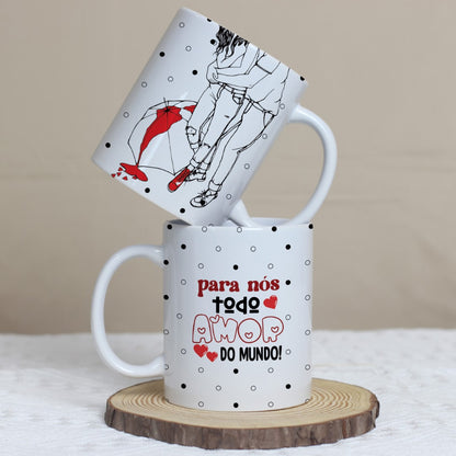 Minimalist Valentine’s Day Couple Mug Sublimation | Simple Love Design