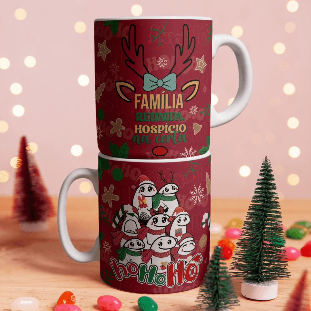 Funny Christmas Flork Mug Sublimation Designs Bundle | Sarcastic Holiday Coffee Wrap PNG