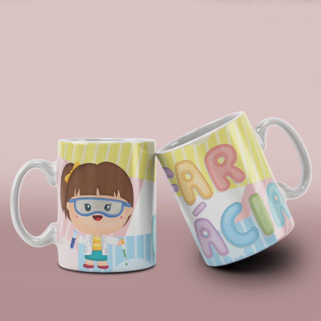 Cute Professions Mug Sublimation PNG Bundle | Chibi Careers Coffee Cup Wrap