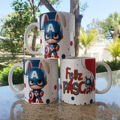 Easter Superhero Boys Mug Sublimation Bundle | Cute Hero Designs
