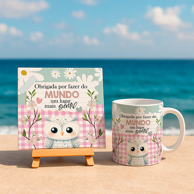 Teacher Appreciation Sublimation PNG Bundle | Portuguese Teacher Mug Wrap and Ceramic Tile Design