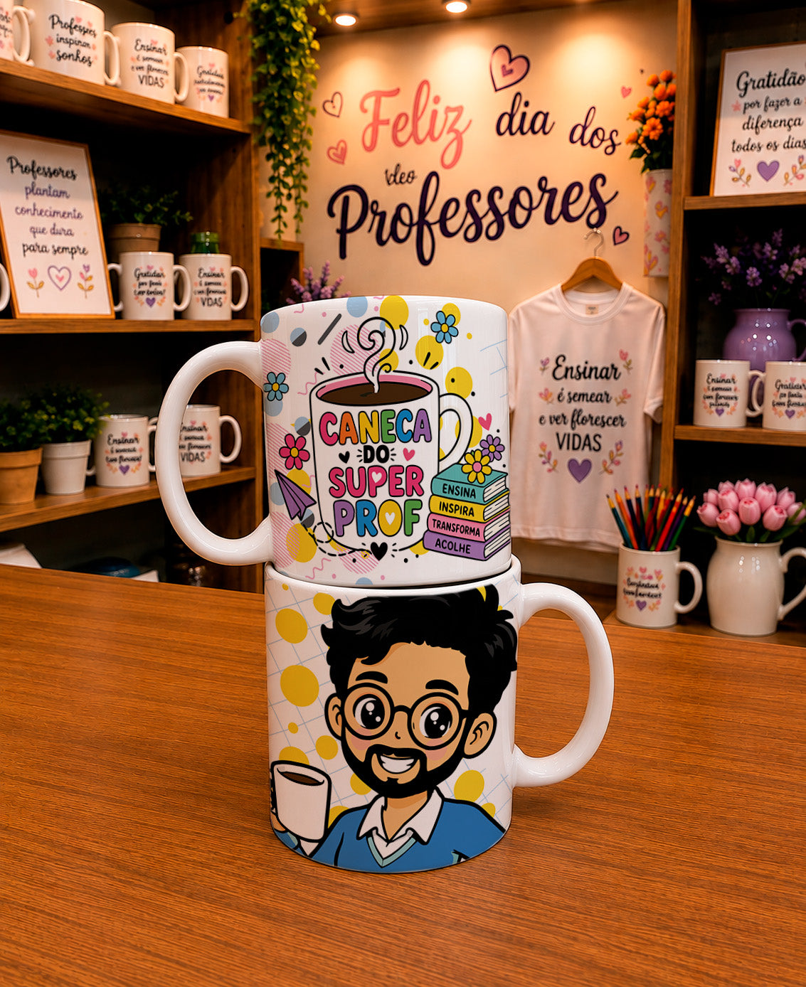Teacher Appreciation Mug Wrap PNG Bundle | Super Teacher Sublimation Designs