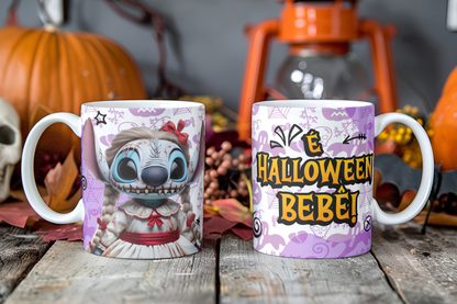 Spooky Alien Cosplay Mug Sublimation PNG Bundle | Horror Movie Villain Mug Wrap 11oz 15oz Template