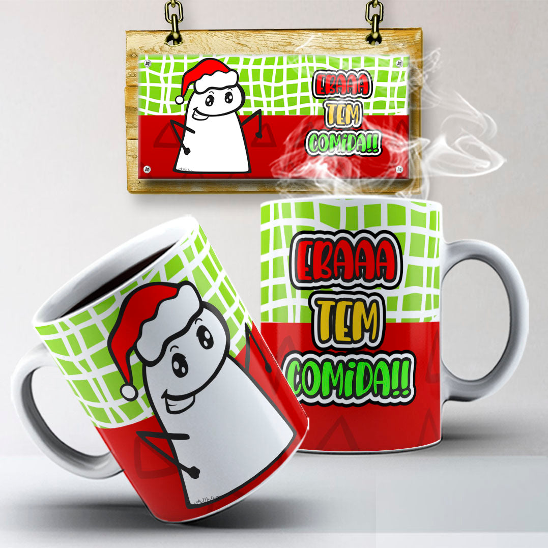 Funny Christmas Flork Mug Sublimation PNG Bundle | Meme Holiday Mug Wrap Template
