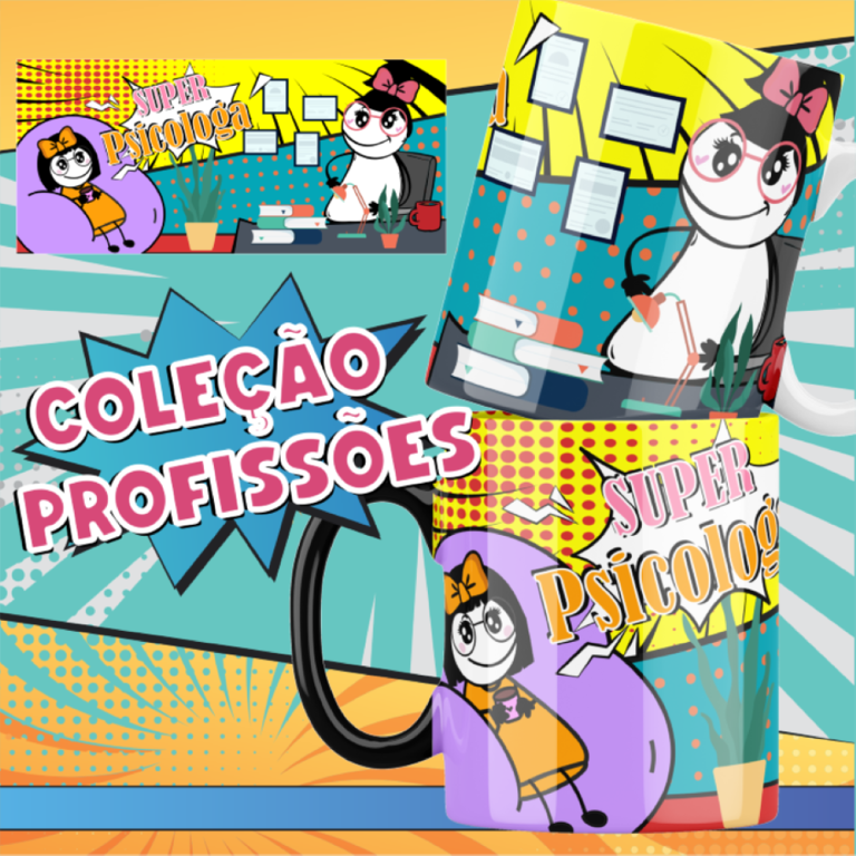 Funny Professions Mug Sublimation Design | Cute Yulitos-Style Career Cups