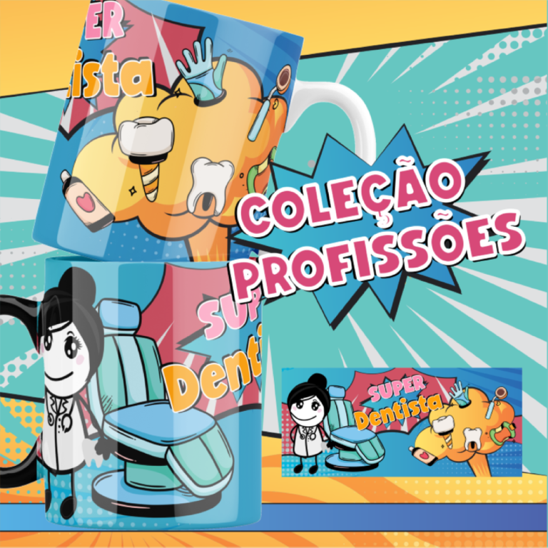 Funny Professions Mug Sublimation Design | Cute Yulitos-Style Career Cups